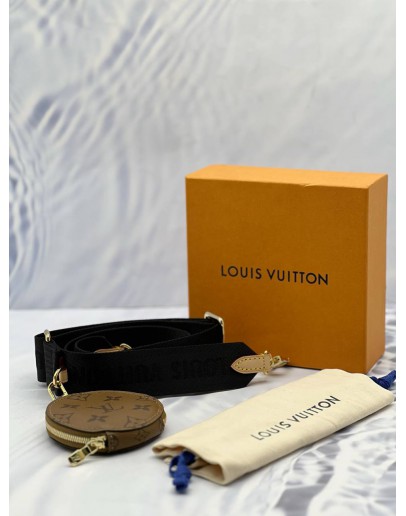 (BRAND NEW) LOUIS VUITTON BANDOULIERE IN BROWN MONOGRAM REVERSE CANVAS -FULL SET-