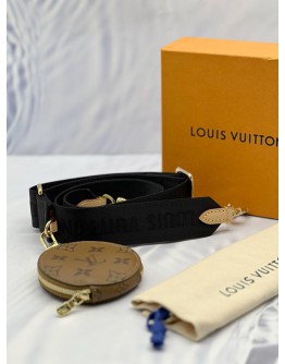 (BRAND NEW) LOUIS VUITTON BANDOULIERE IN BROWN MONOGRAM REVERSE CANVAS -FULL SET-