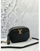 (LIKE NEW) LOUIS VUITTON NEW WAVE CAMERA CROSSBODY BAG IN BLACK CALFSKIN LEATHER