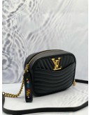 (LIKE NEW) LOUIS VUITTON NEW WAVE CAMERA CROSSBODY BAG IN BLACK CALFSKIN LEATHER
