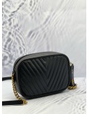 (LIKE NEW) LOUIS VUITTON NEW WAVE CAMERA CROSSBODY BAG IN BLACK CALFSKIN LEATHER