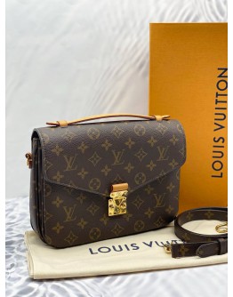 (LIKE NEW) LOUIS VUITTON POCHETTE METIS IN BROWN MONOGRAM CANVAS -FULL SET-