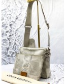 (LIKE NEW) LOUIS VUITTON TRIO MESSENGER BAG IN STONE GREY DAMIER SALT CANVAS -FULL SET-