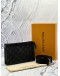 (LIKE NEW) LOUIS VUITTON GASTON WEARABLE WALLET IN BLACK MONOGRAM ECLIPSE CANVAS -FULL SET-