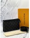 (LIKE NEW) LOUIS VUITTON GASTON WEARABLE WALLET IN BLACK MONOGRAM ECLIPSE CANVAS -FULL SET-