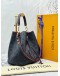 (LIKE NEW) LOUIS VUITTON NEONOE MM IN DARK BLUE MONOGRAM EMPREINTE LEATHER WITH RED EDGE DETAILING -FULL SET-