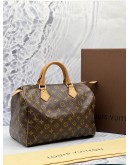 LOUIS VUITTON SPEEDY 30 IN BROWN MONOGRAM CANVAS -FULL SET- 
