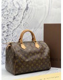 LOUIS VUITTON SPEEDY 30 IN BROWN MONOGRAM CANVAS -FULL SET- 