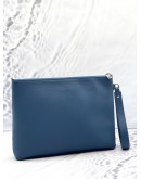 LOUIS VUITTON TAKEOFF POUCH IN ATLANTIC BLUE AEROGRAM LEATHER 