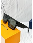 (LIKE NEW) LOUIS VUITTON WAIMEA L SUNGLASSES IN BLACK BOLD MONOGRAM PATTERN -FULL SET-