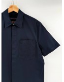 (LIKE NEW) LOUIS VUITTON POCKET SHORT-SLEEVED SHIRT IN DARK BLUE