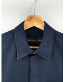 (LIKE NEW) LOUIS VUITTON POCKET SHORT-SLEEVED SHIRT IN DARK BLUE
