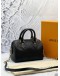 (LIKE NEW) MICROCHIP LOUIS VUITTON SPEEDY BANDOULIERE 20 IN BLACK MONOGRAM EMPREINTE LEATHER -FULL SET-