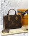 (BRAND NEW) LOUIS VUITTON ON THE GO PM IN BROWN MONOGRAM REVERSE CANVAS -FULL SET-