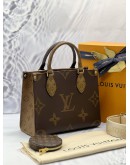 (BRAND NEW) LOUIS VUITTON ON THE GO PM IN BROWN MONOGRAM REVERSE CANVAS -FULL SET-
