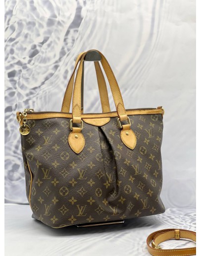 LOUIS VUITTON PALERMO PM IN BROWN MONOGRAM CANVAS