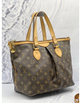 LOUIS VUITTON PALERMO PM IN BROWN MONOGRAM CANVAS