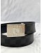 LOUIS VUITTON BELT SIZE 90/36 IN BLACK DAMIER GRAPHITE CANVAS