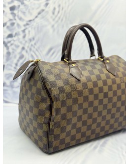 LOUIS VUITTON SPEEDY 30 IN BROWN DAMIER EBENE CANVAS 