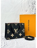 (LIKE NEW) LOUIS VUITTON ONTHEGO PM IN BICOLOR MONOGRAM EMPREINTE LEATHER