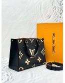 (LIKE NEW) LOUIS VUITTON ONTHEGO PM IN BICOLOR MONOGRAM EMPREINTE LEATHER