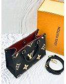 (LIKE NEW) LOUIS VUITTON ONTHEGO PM IN BICOLOR MONOGRAM EMPREINTE LEATHER