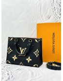(LIKE NEW) LOUIS VUITTON ONTHEGO PM IN BICOLOR MONOGRAM EMPREINTE LEATHER