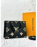 (LIKE NEW) LOUIS VUITTON ONTHEGO PM IN BICOLOR MONOGRAM EMPREINTE LEATHER
