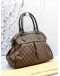 (LIKE NEW) LOUIS VUITTON TREVI PM BAG IN BROWN DAMIER EBENE CANVAS