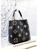 (LIKE NEW) LOUIS VUITTON NEONOE MM BAG IN BICOLOR MONOGRAM EMPREINTE LEATHER -FULL SET-