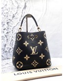 (LIKE NEW) LOUIS VUITTON NEONOE MM BAG IN BICOLOR MONOGRAM EMPREINTE LEATHER -FULL SET-