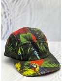 LOVE MOSCHINO CAP IN MULTICOLOR VIBRANT TROPICAL WITH PARROT PRINT