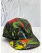 LOVE MOSCHINO CAP IN MULTICOLOR VIBRANT TROPICAL WITH PARROT PRINT