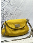 MARC BY MARC JACOBS CLASSIC Q NATASHA CROSSBODY BAG IN YELLOW LEATHER