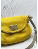 MARC BY MARC JACOBS CLASSIC Q NATASHA CROSSBODY BAG IN YELLOW LEATHER
