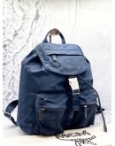 MCM DIETER BACKPACK IN NAVY BLUE NYLON