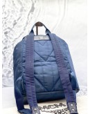 MCM DIETER BACKPACK IN NAVY BLUE NYLON