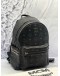 (LIKE NEW) MCM STARK SIDE STUDS BACKPACK IN BLACK VISETOS LEATHER