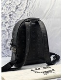(LIKE NEW) MCM STARK SIDE STUDS BACKPACK IN BLACK VISETOS LEATHER