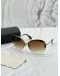 MIU MIU OVAL BRUSHED SUNGLASSES IN GUNMETAL GOLD -FULL SET-