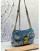 MIU MIU SEQUINED CHAIN SHOULDER BAG IN MULTICOLOR SEQUIN WITH LEATHER