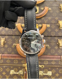 2016 MONTBLANC TIMEWALKER CHRONOGRAPH REF 7141 BLACK DIAL 43MM AUTOMATIC WATCH