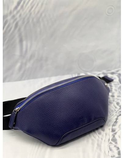 (LIKE NEW) MULBERRY BELT BAG IN DARK BLUE LEATHER