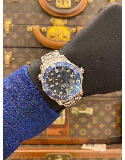 OMEGA SEAMASTER DIVER 300M PROFESSIONAL CHRONOMETER REF 168.1622 BLUE DIAL 36MM AUTOMATIC WATCH