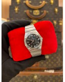 (LIKE NEW) 2018 OMEGA CONSTELLATION LADY REF 123.10.27.60.51.001 BLACK SAILBOAT DIAMOND DIAL 27MM QUARTZ WATCH -FULL SET-