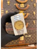 OMEGA CONSTELLATION 18K 750 YELLOW GOLD REF 396.1070 GOLD DIAL 33MM QUARTZ WATCH