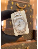 2022 OMEGA SEAMASTER DIAMOND WHITE MOTHER OF PEARL REF 2509.75 36MM AUTOMATIC WATCH