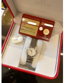 (LIKE NEW) 2010 OMEGA CONSTELLATION LADY REF 1572.30.00 WHITE DIAL 25MM QUARTZ WATCH -FULL SET-