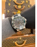 (LIKE NEW) 2020 ORIS AQUIS DATE GREEN REF 01.733.7653.4137 GREY DIAL 43MM AUTOMATIC WATCH