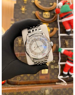 (LIKE NEW) 2015 ORIS ATELIER SMALL SECOND POINTER DAY REF 01 645 7596 4051 SILVER DIAL 45MM AUTOMATIC WATCH